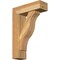 Ekena Millwork Funston Block Rough Sawn Bracket w/ Offset Brace, Western Red Cedar, 6"W x 18"D x 26"H BKT0604X18X26FST05RWR - alternate 1